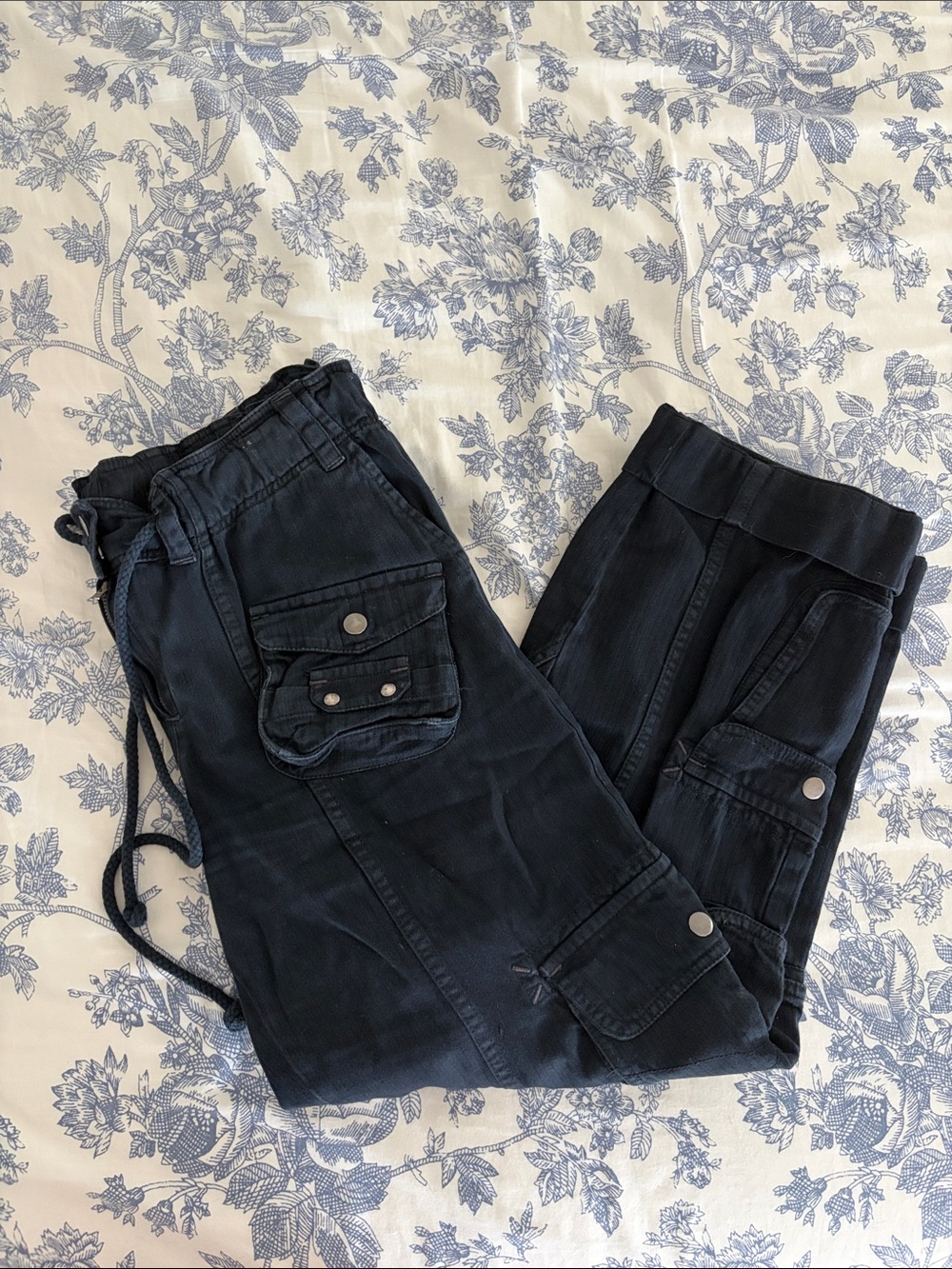 Free People Black Tahiti Joggers